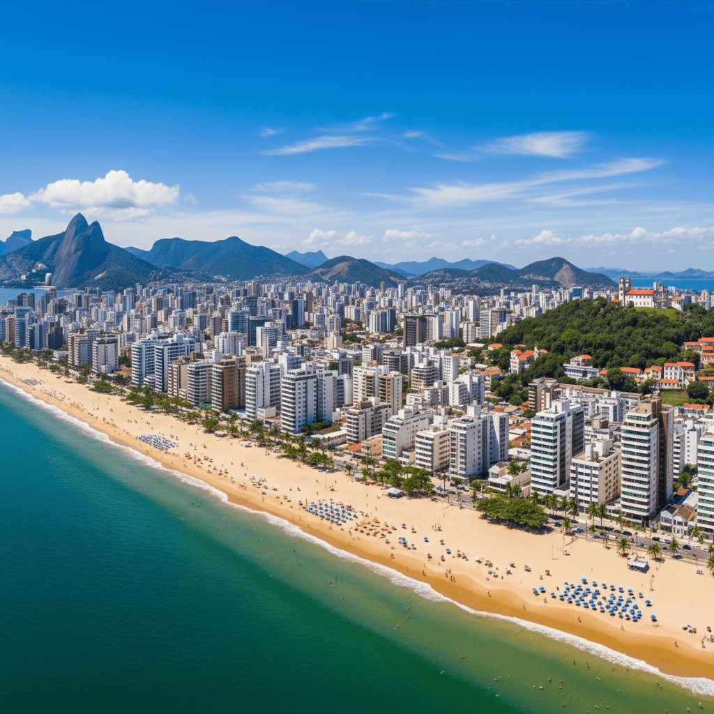 Praia em Vila Velha - tablet
